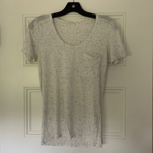 Club Monaco size Small t shirt (white with black)